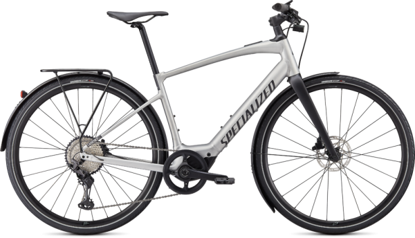 Specialized Turbo Vado SL 5.0 EQ (Shimano) Brushed Aluminum / Black Reflective L