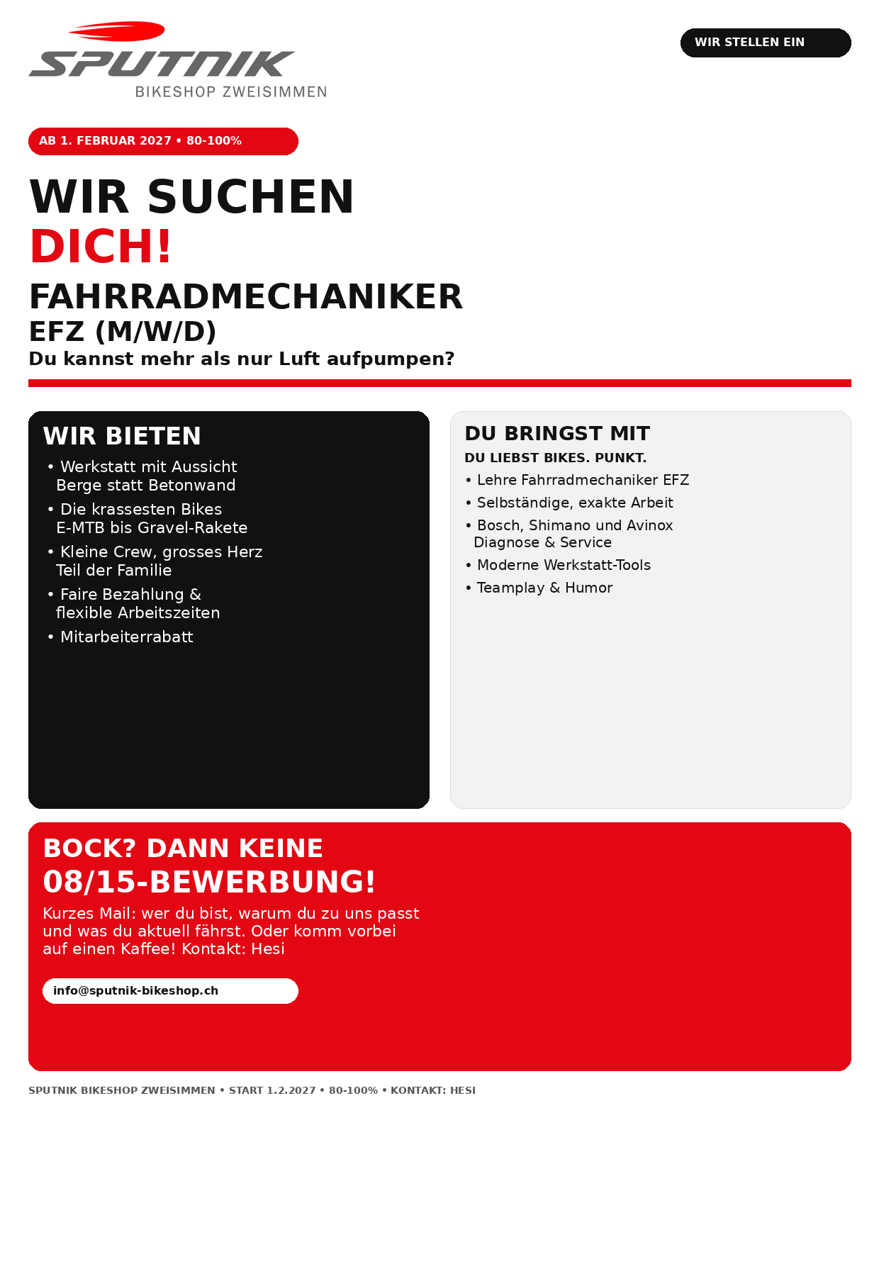  - Sputnik-Bikeshop und Werkstatt Zweisimmen