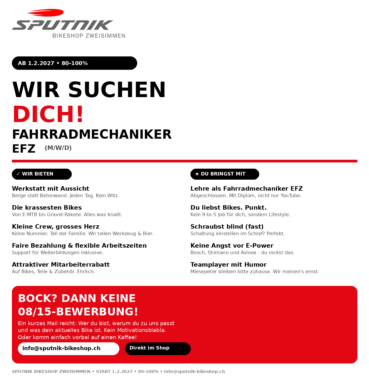  - Sputnik-Bikeshop und Werkstatt Zweisimmen